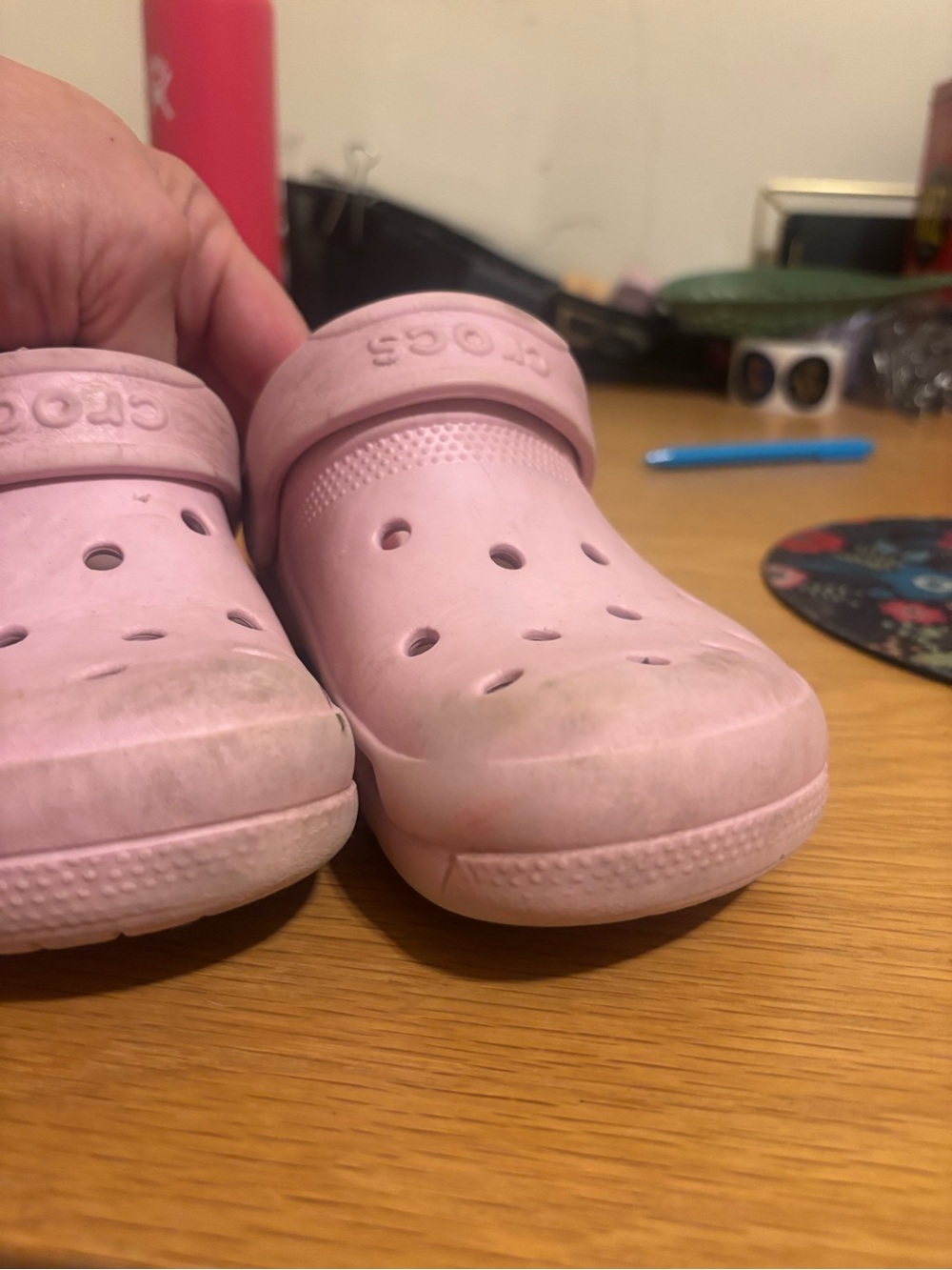CROCS Kids Classic Clog in Pale Pink J1 - Picture 7 of 7